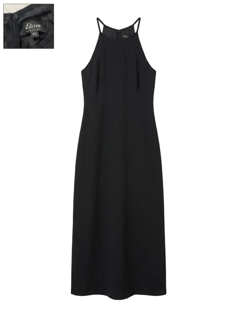 Etam Black Halter-Neck Maxi Dress